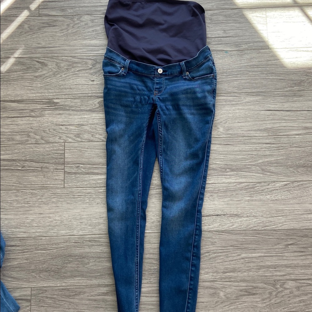 Abercrombie & Fitch Denim Maternity Jean Leggings